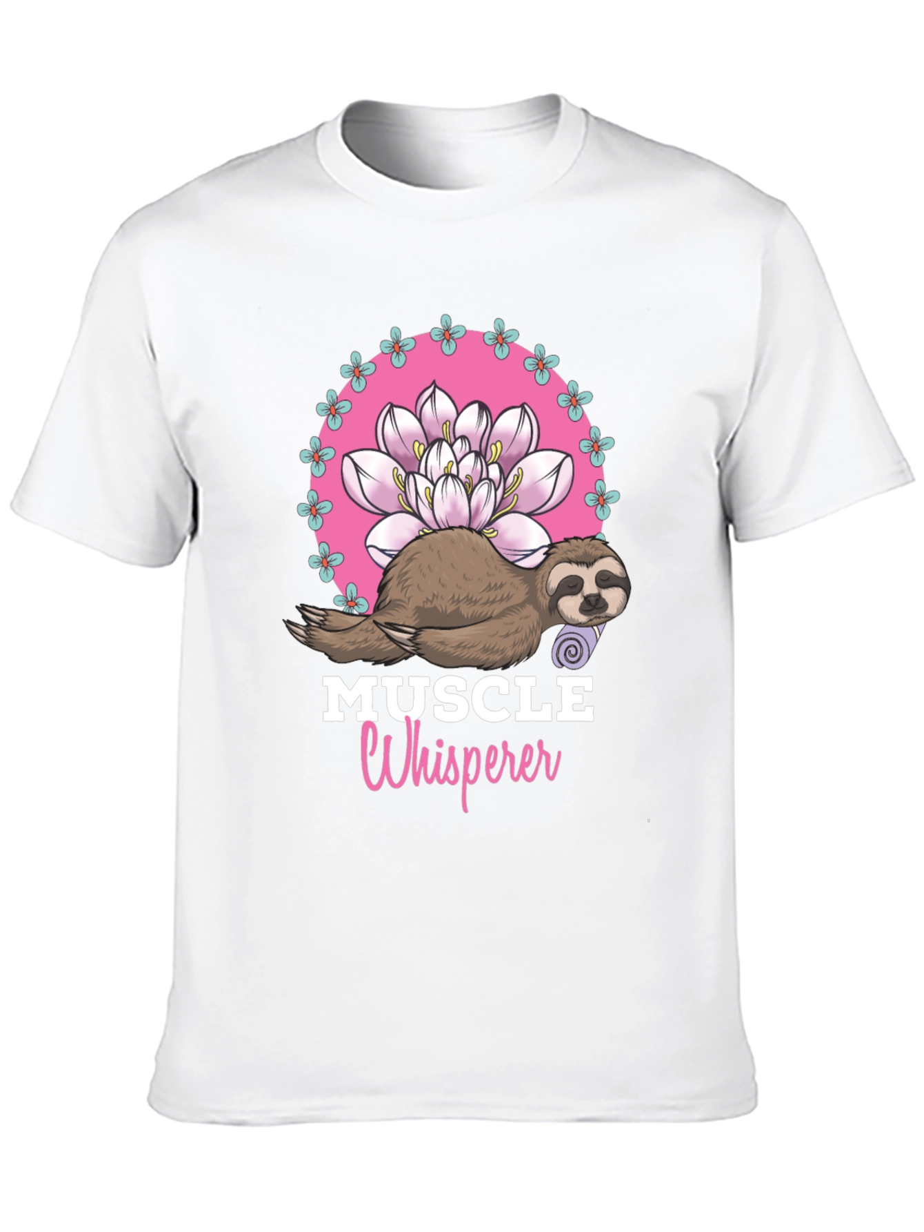 Muscle Whisperer Sloth Graphic T-Shirt
