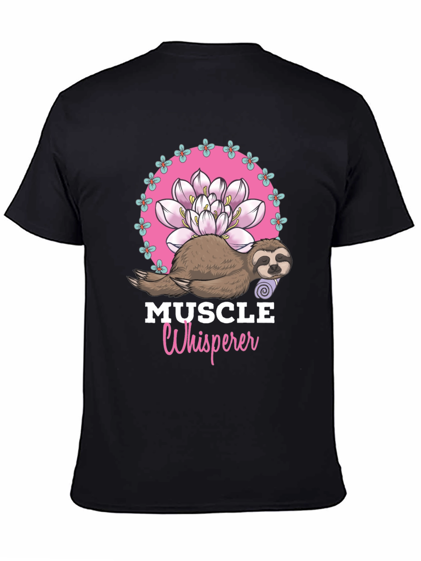 Muscle Whisperer Sloth Graphic T-Shirt