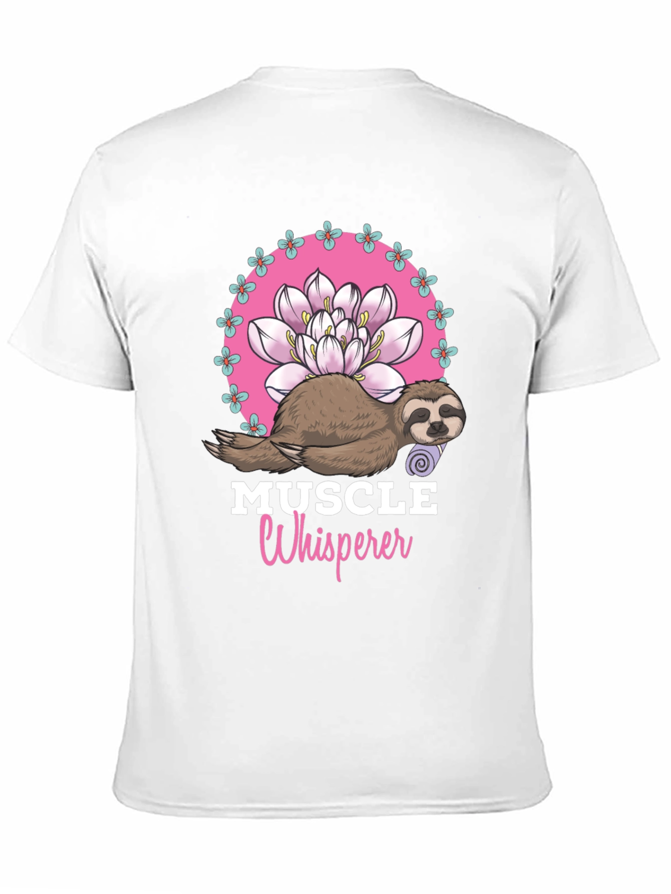 Muscle Whisperer Sloth Graphic T-Shirt