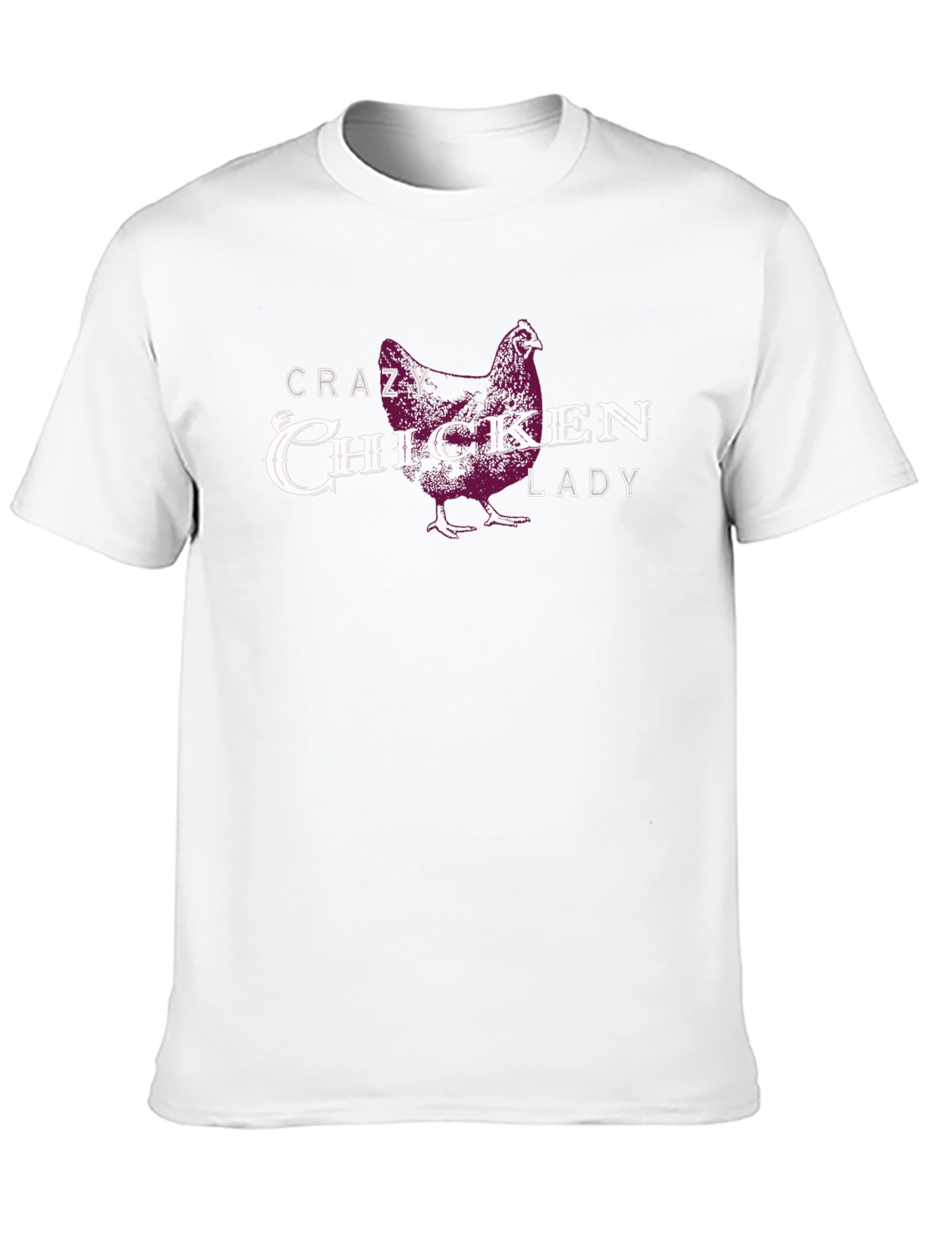 Crazy Chicken Lady Graphic T-Shirt - Black