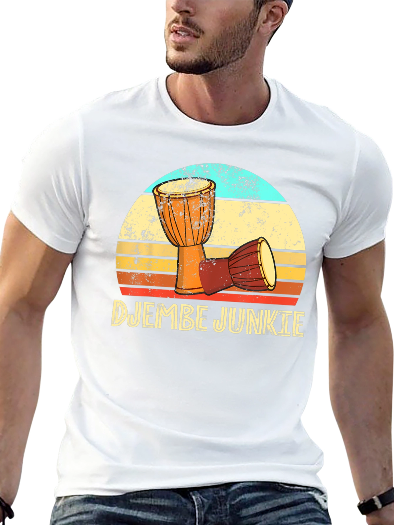 Djembe Junkie Retro T-Shirt