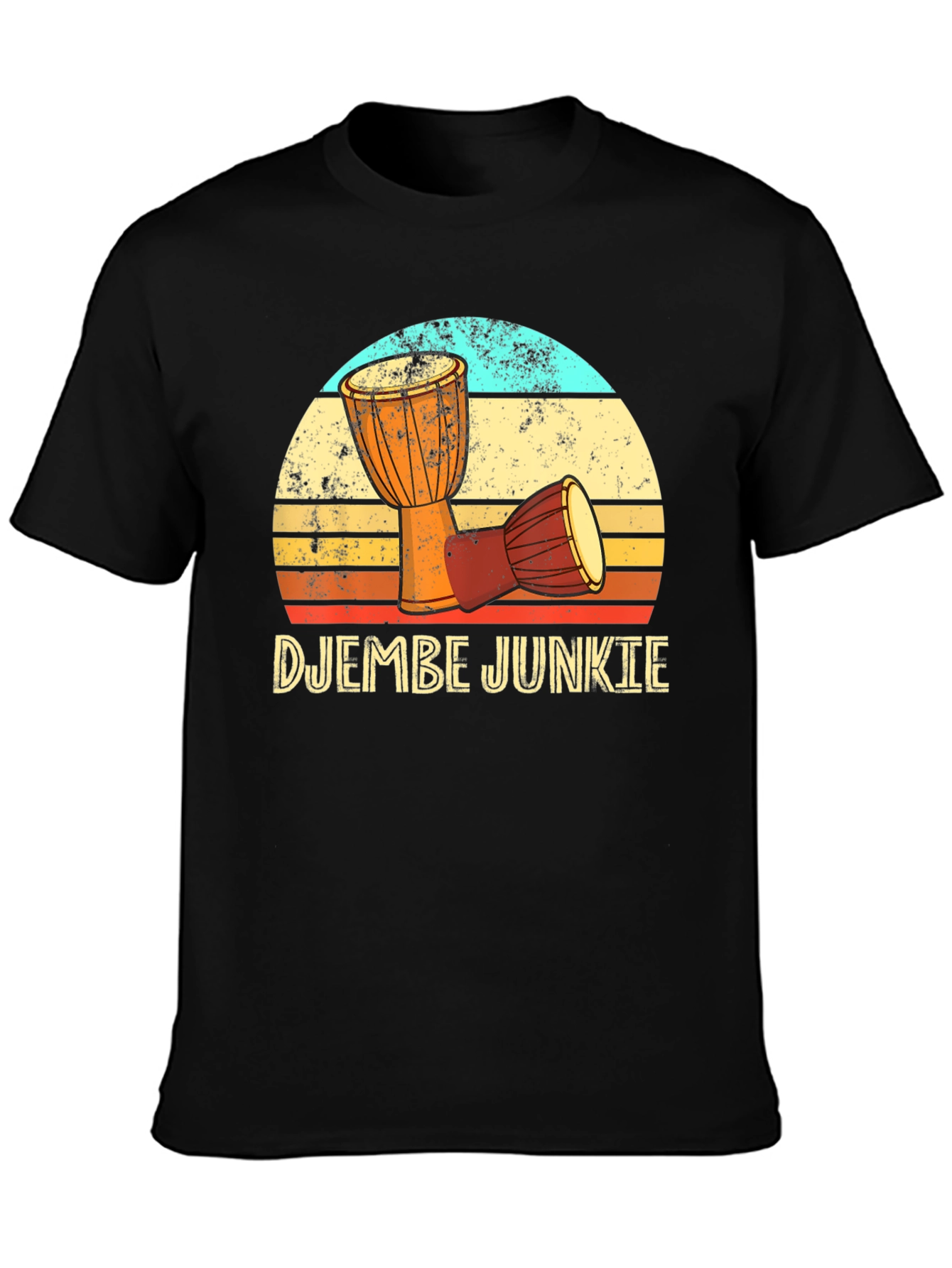Djembe Junkie Retro T-Shirt