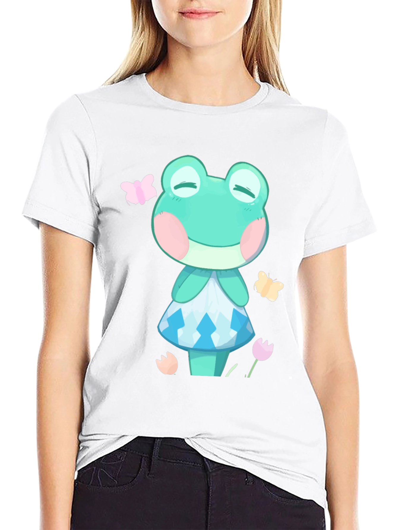 Frog Character Graphic Tee - Unisex Black T-Shirt