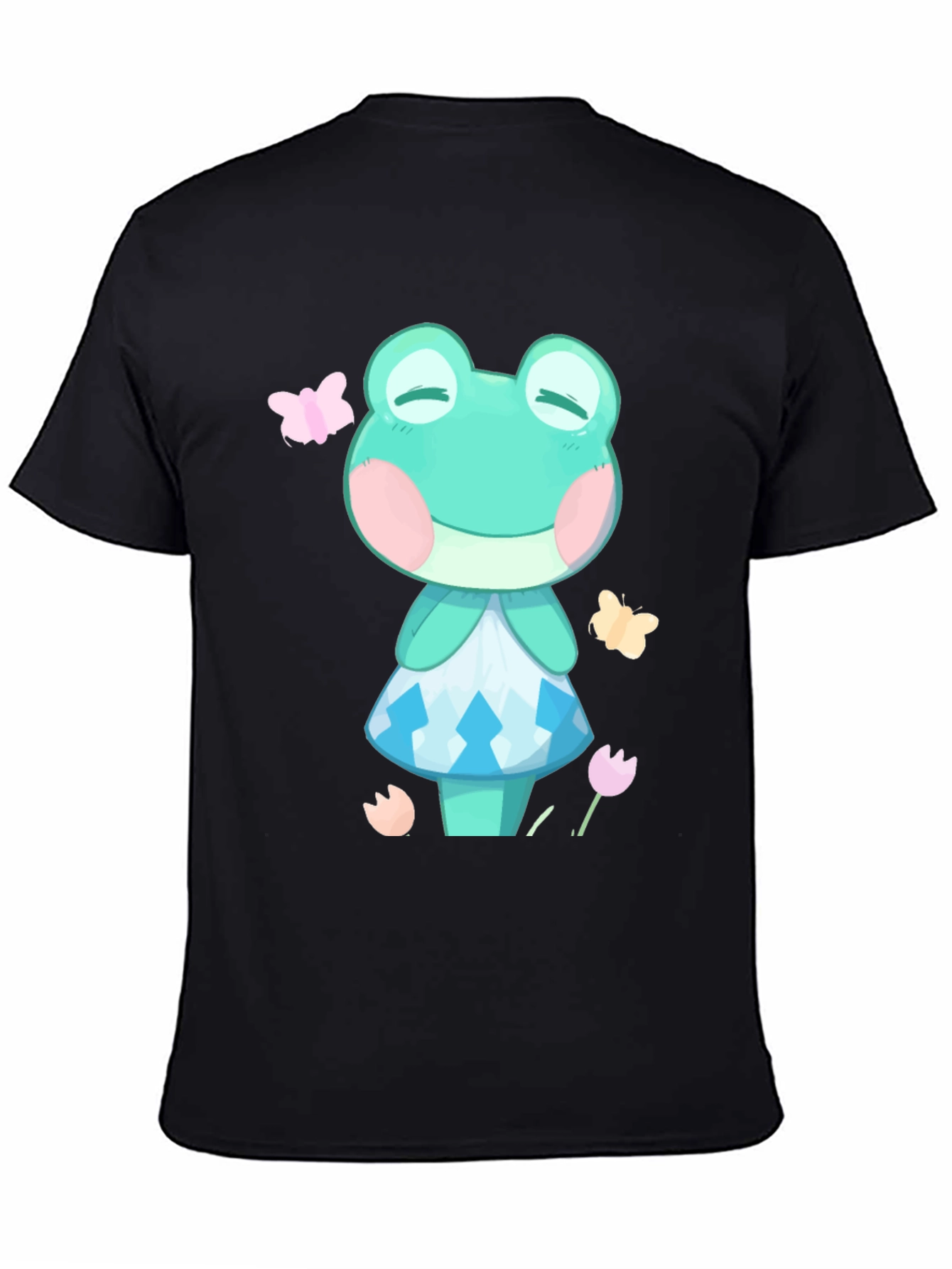 Frog Character Graphic Tee - Unisex Black T-Shirt