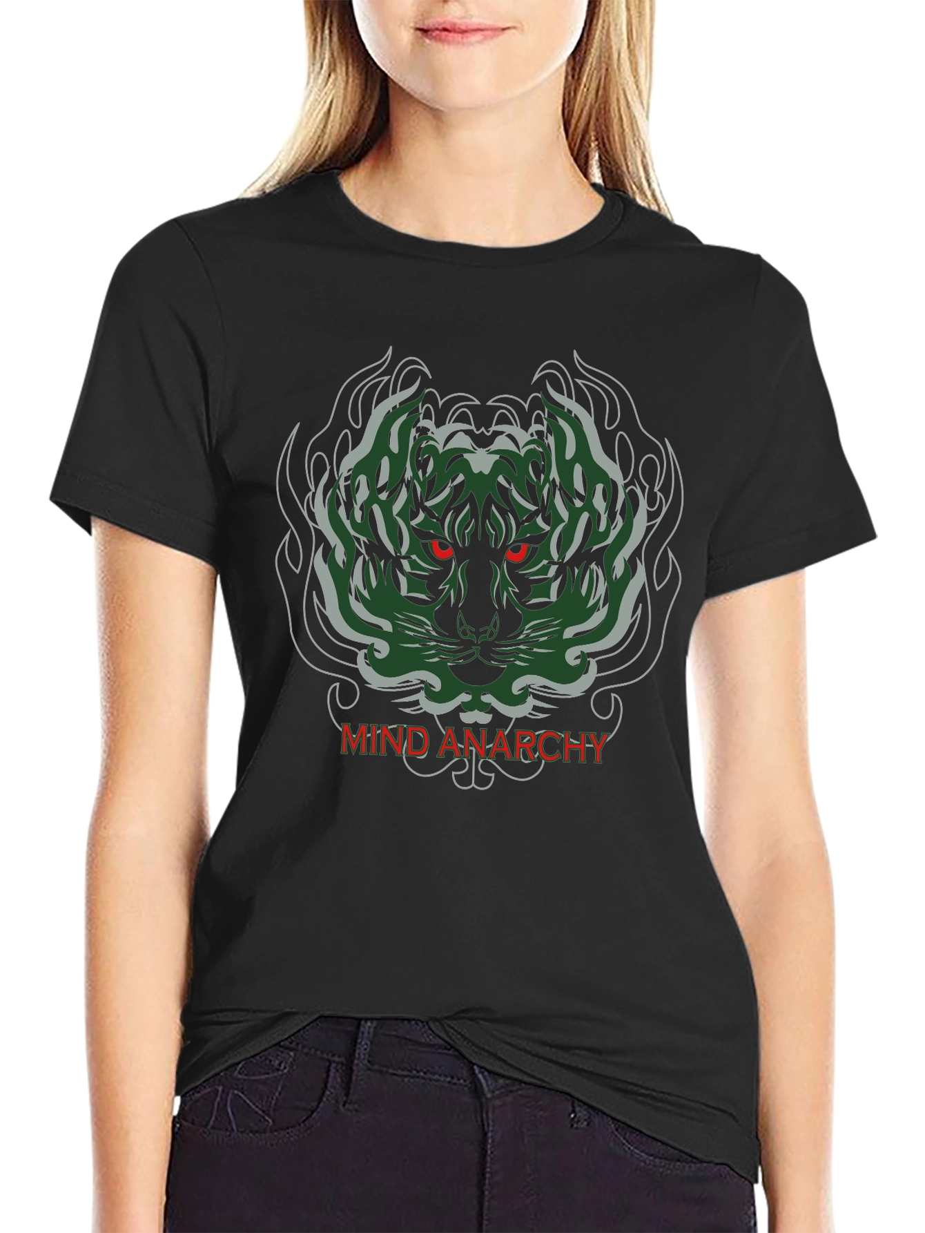 Mind Anarchy Tiger Graphic T-Shirt