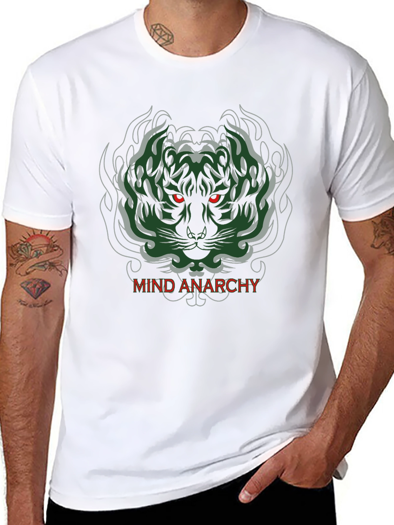 Mind Anarchy Tiger Graphic T-Shirt