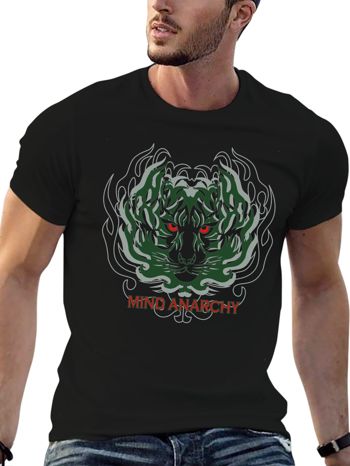 Mind Anarchy Tiger Graphic T-Shirt
