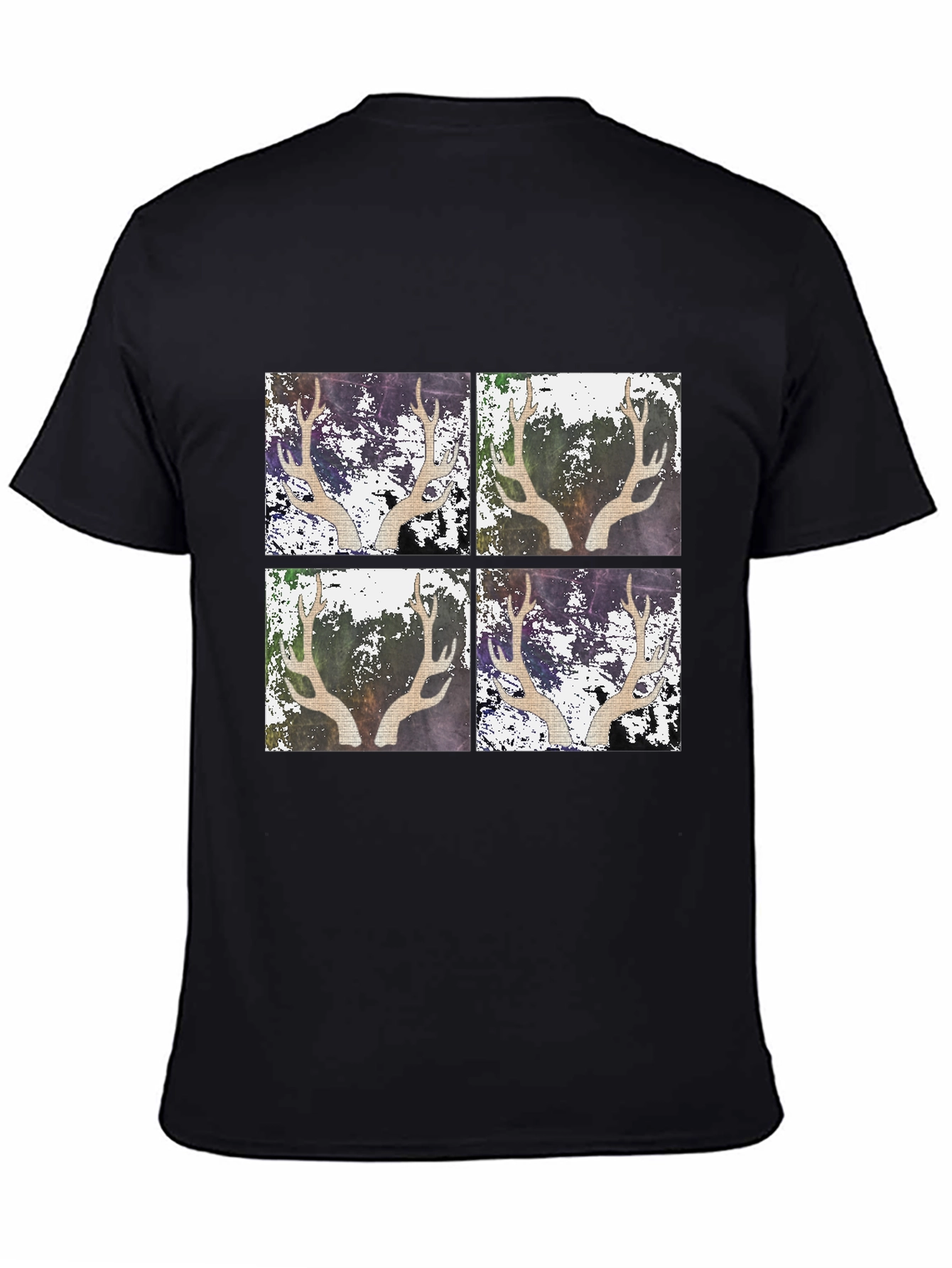 Antler Art Black T-Shirt