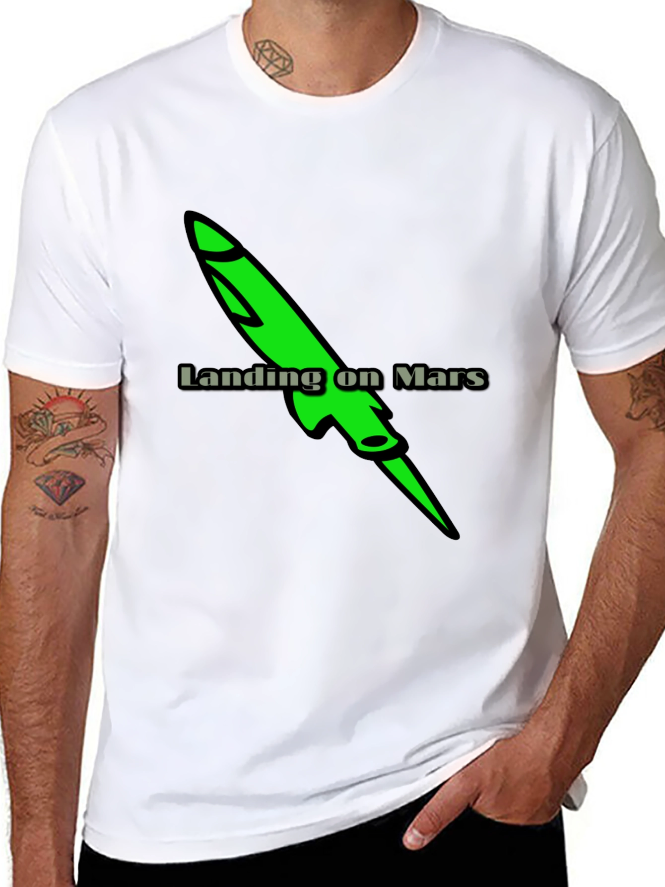 Landing on Mars Graphic T-Shirt