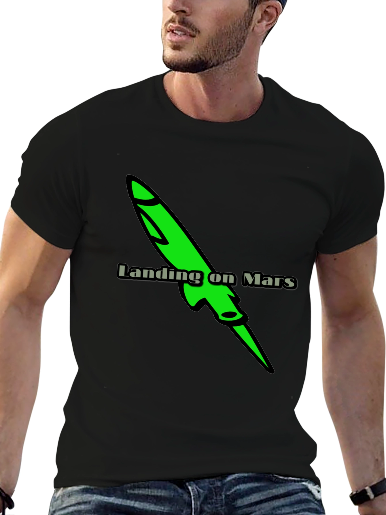 Landing on Mars Graphic T-Shirt