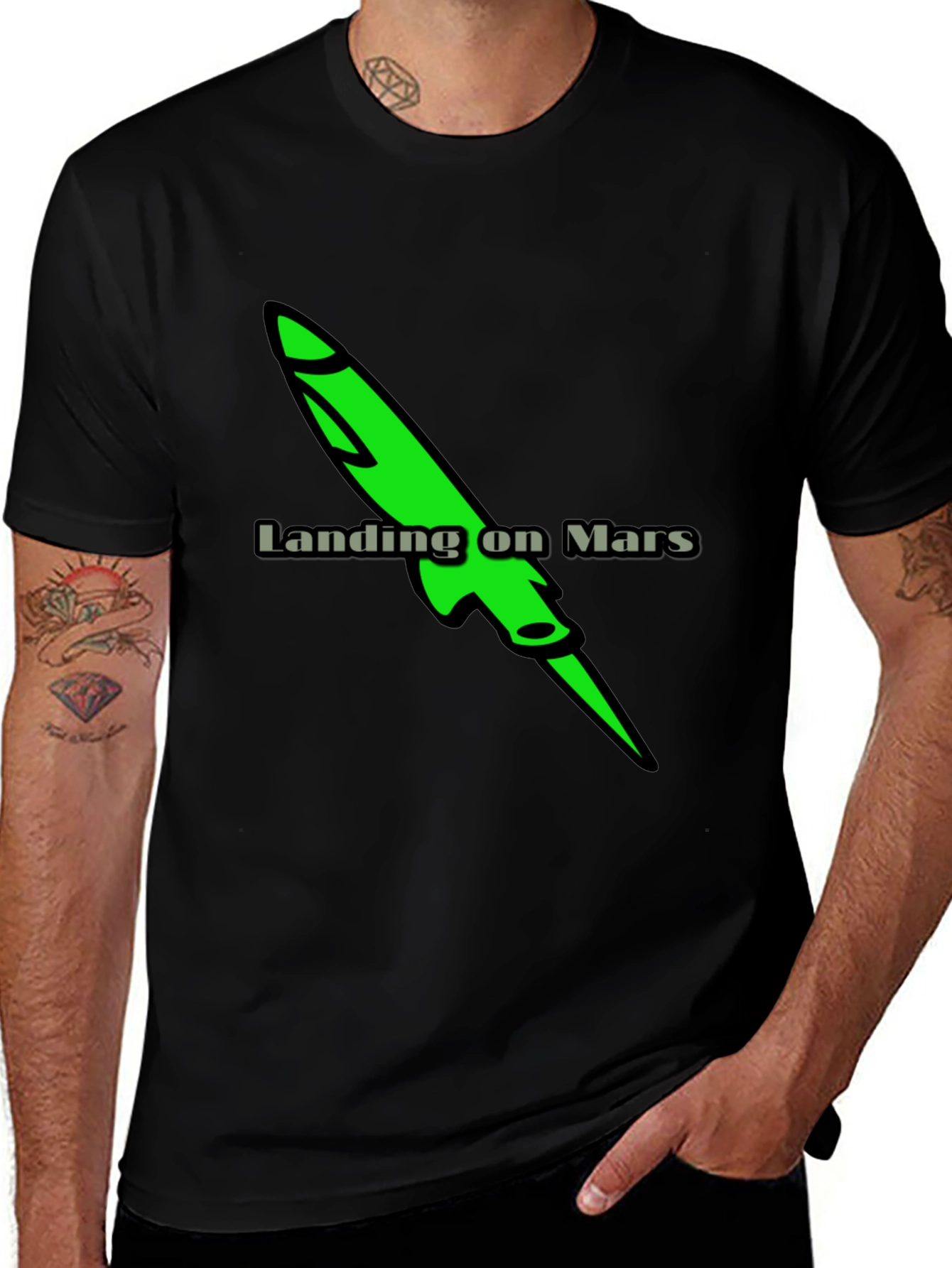 Landing on Mars Graphic T-Shirt