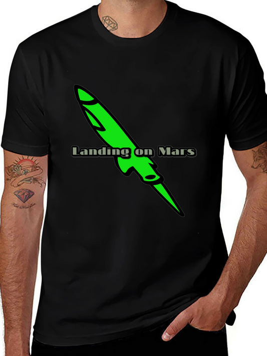 Landing on Mars Graphic T-Shirt