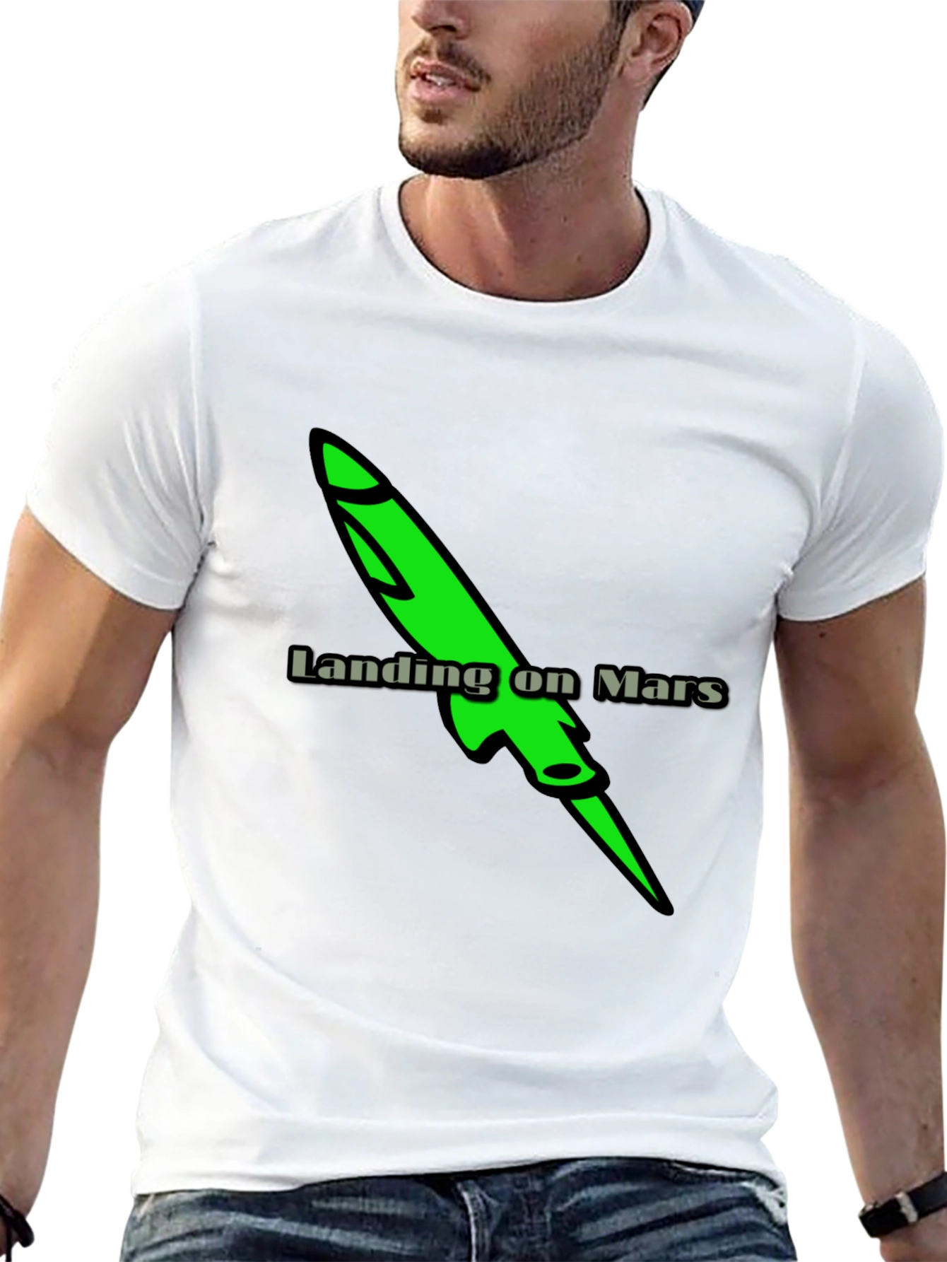 Landing on Mars Graphic T-Shirt