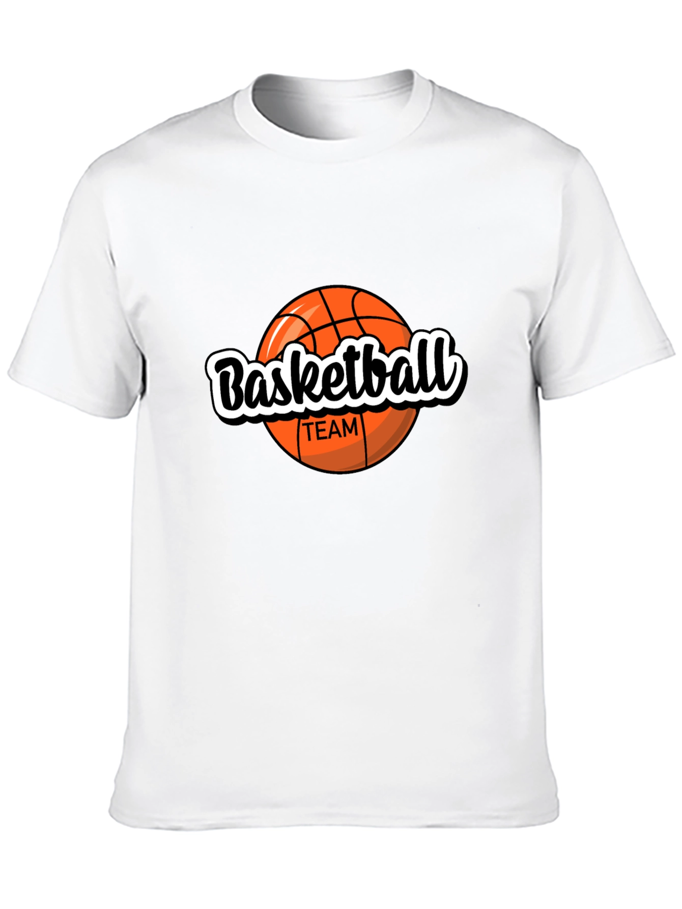 Basketball Team Graphic Black T-Shirt