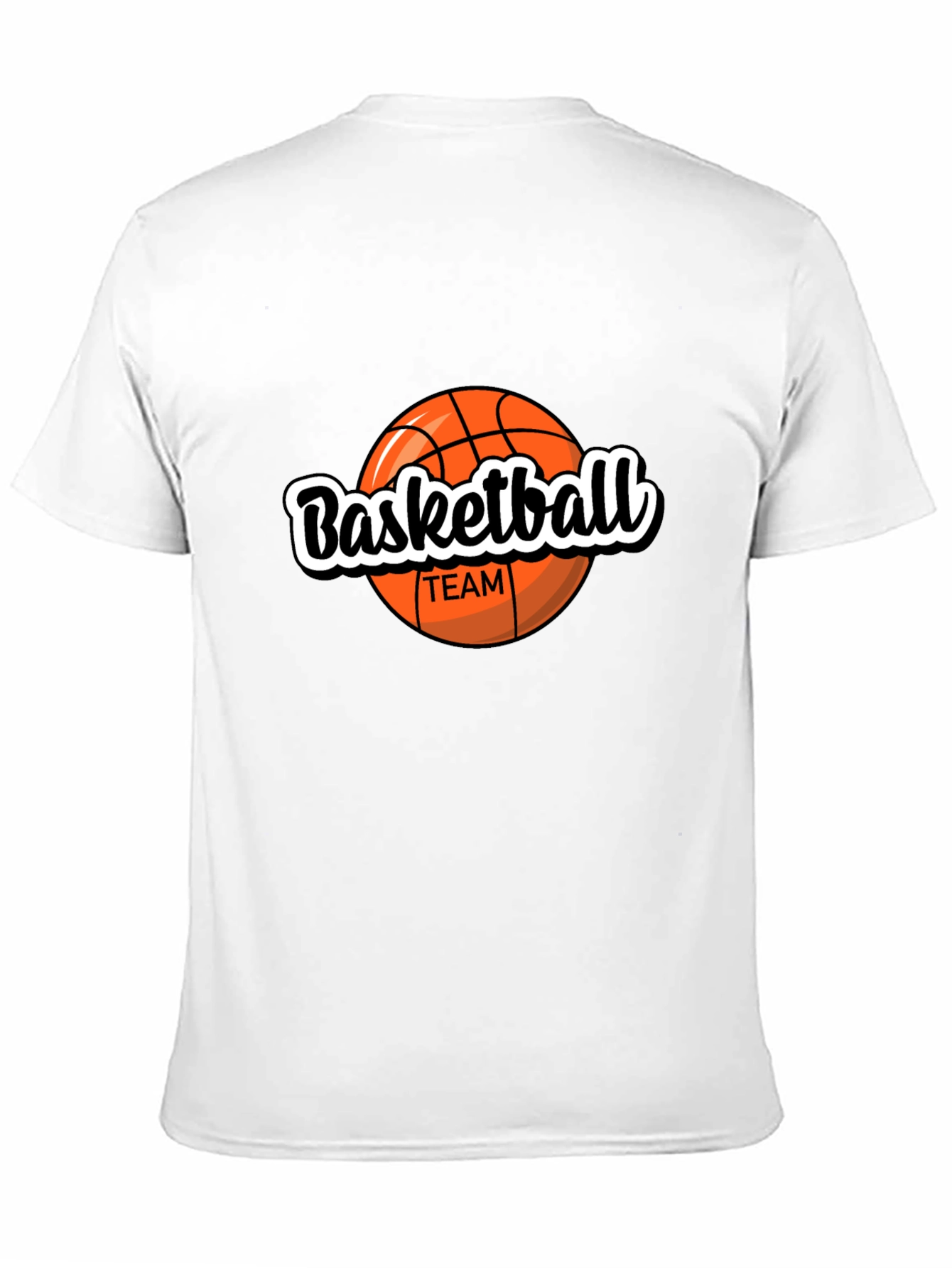 Basketball Team Graphic Black T-Shirt