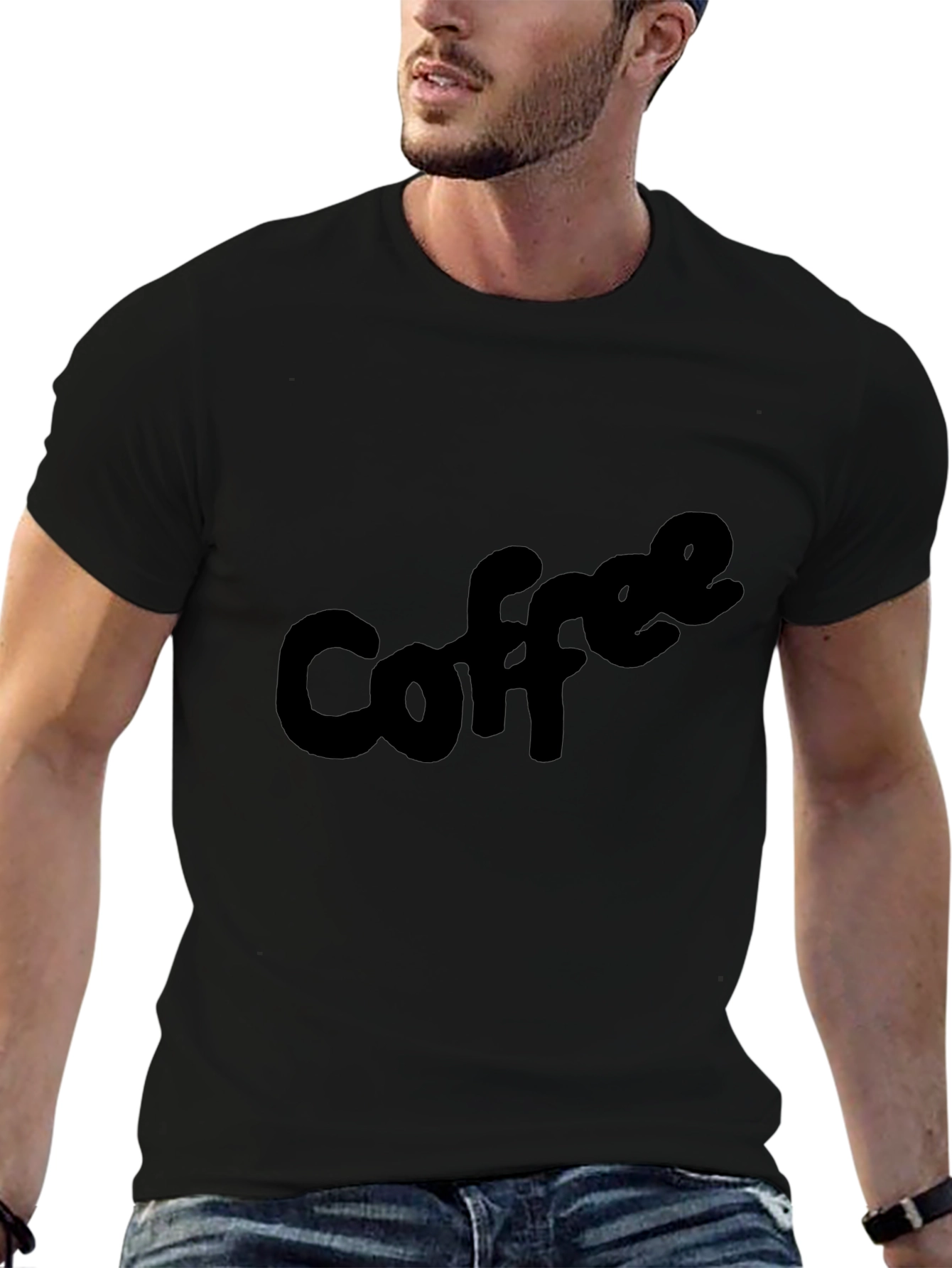Coffee Lovers Black Tee - Casual & Comfy