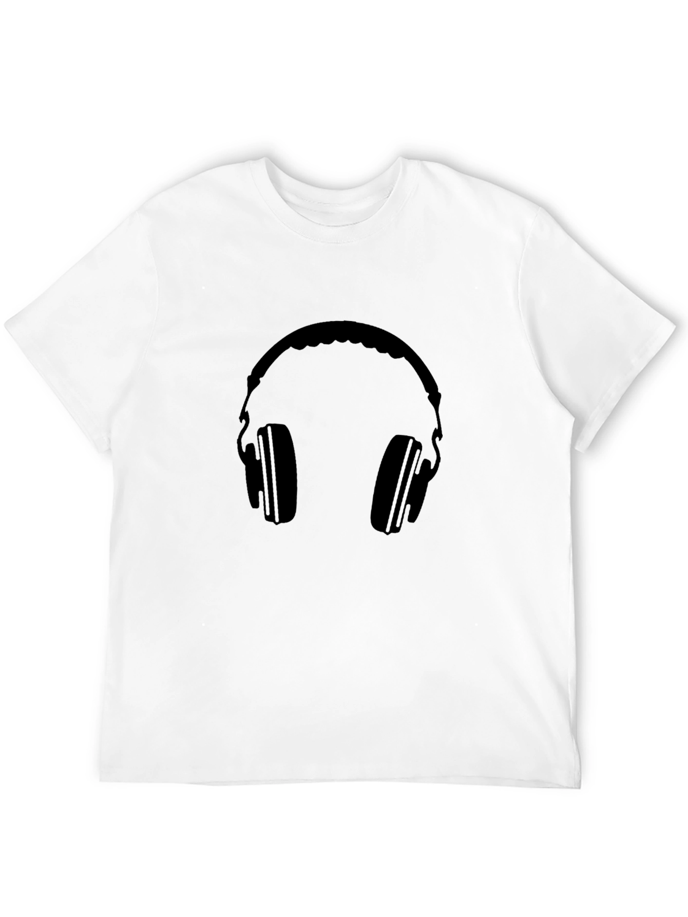 Headphone Graphic Tee - Black