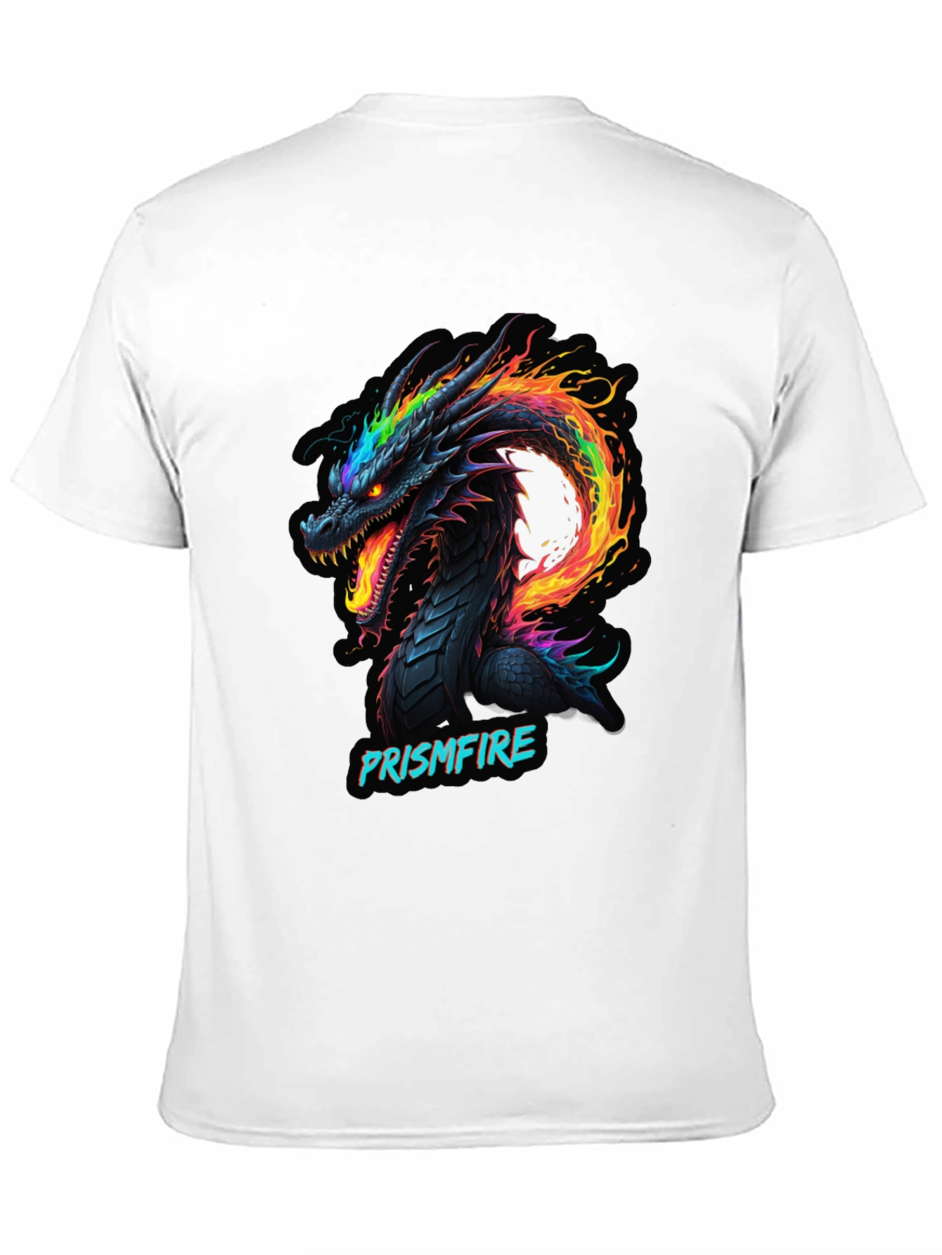 Prismfire Dragon Graphic Tee - Black