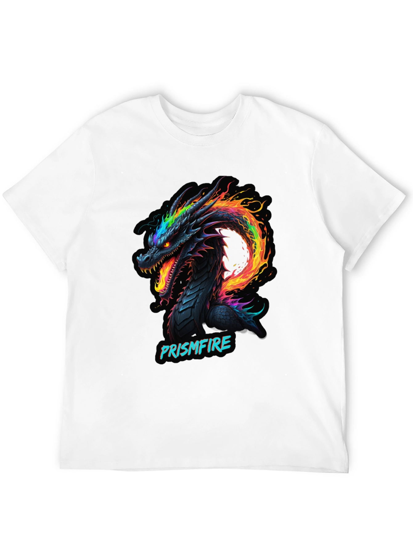 Prismfire Dragon Graphic Tee - Black