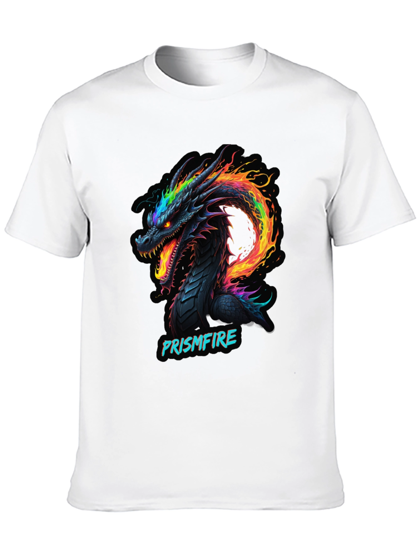 Prismfire Dragon Graphic Tee - Black
