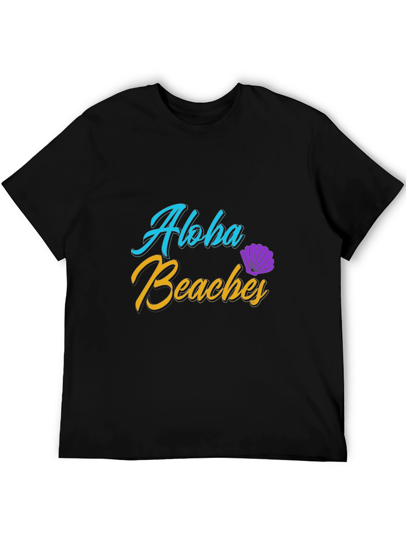 Aloha Beaches Black T-Shirt