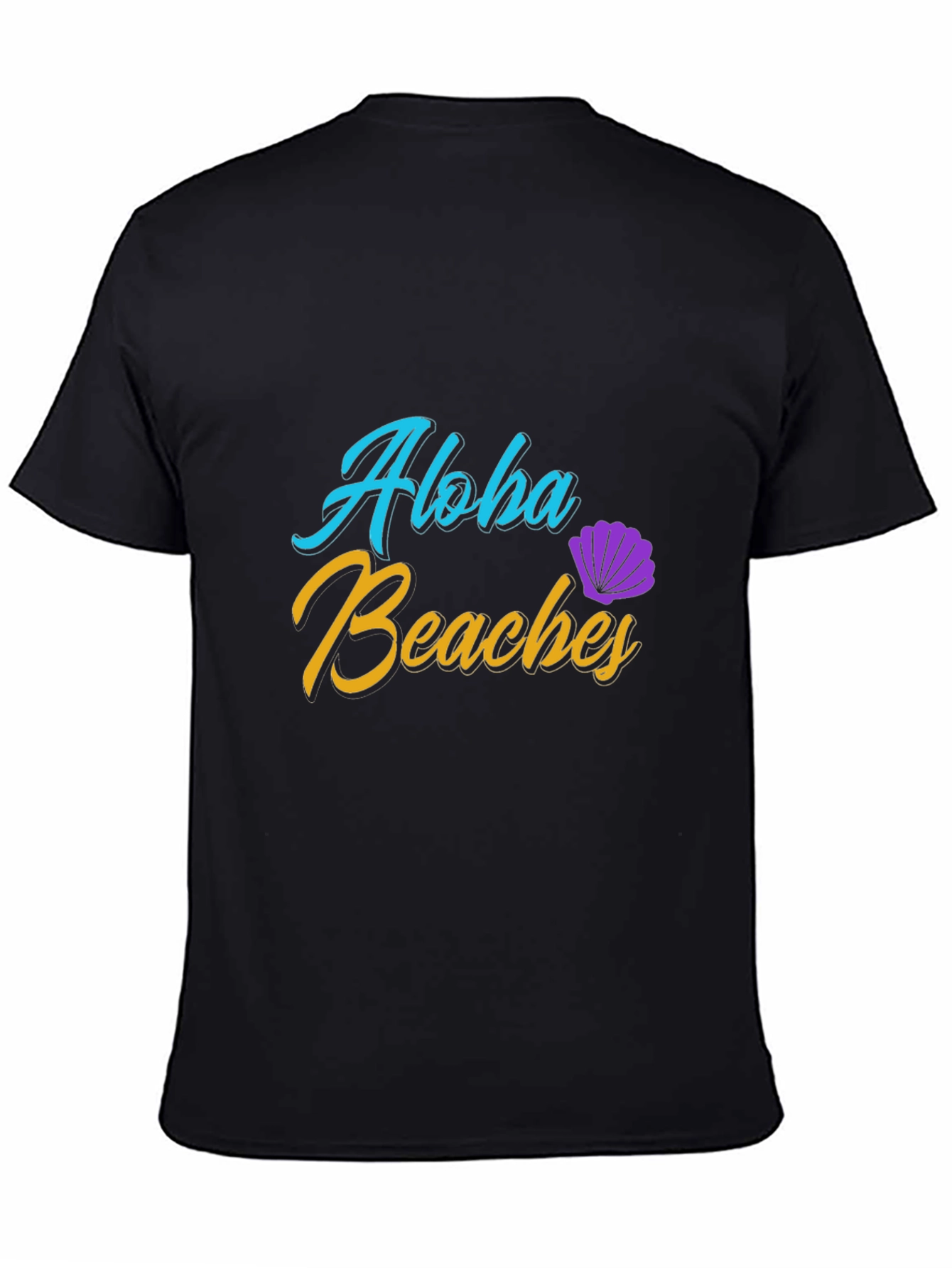 Aloha Beaches Black T-Shirt
