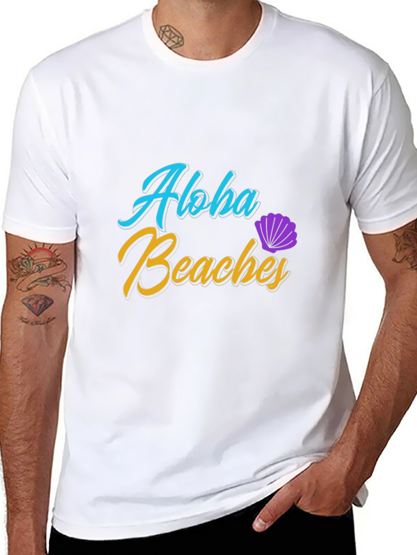Aloha Beaches Black T-Shirt