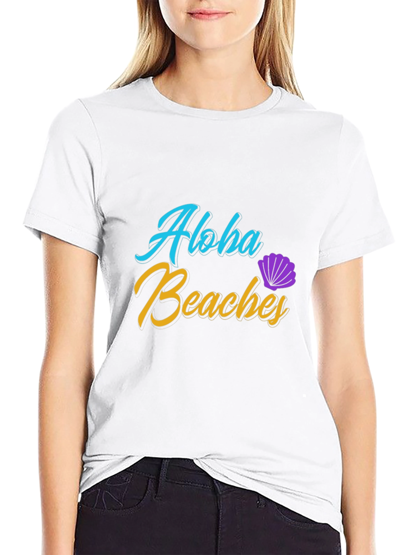 Aloha Beaches Black T-Shirt