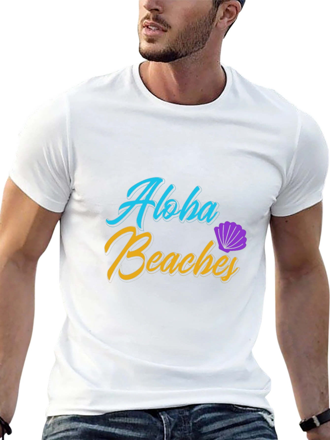 Aloha Beaches Black T-Shirt