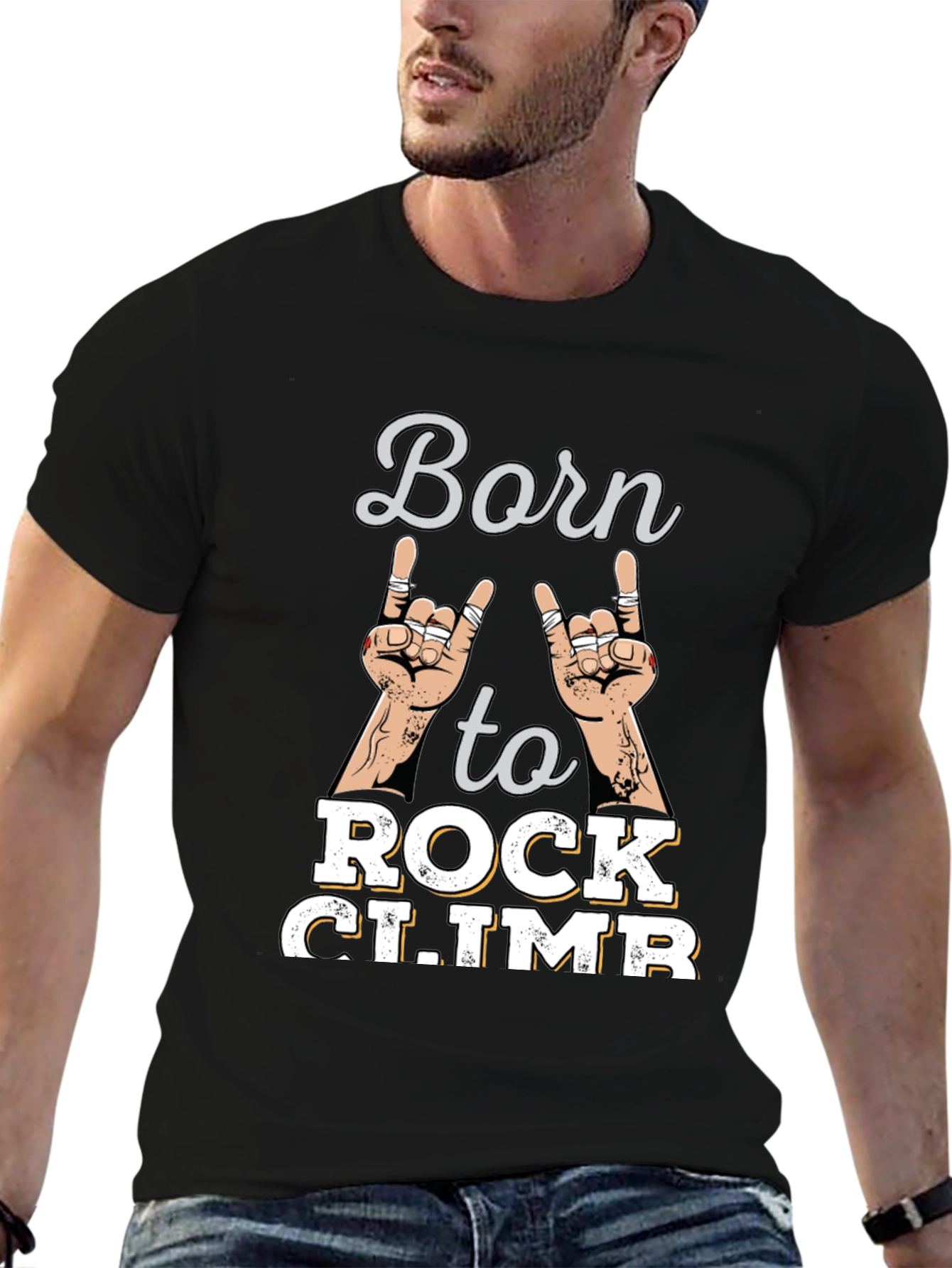 Born to Rock Climb Tee