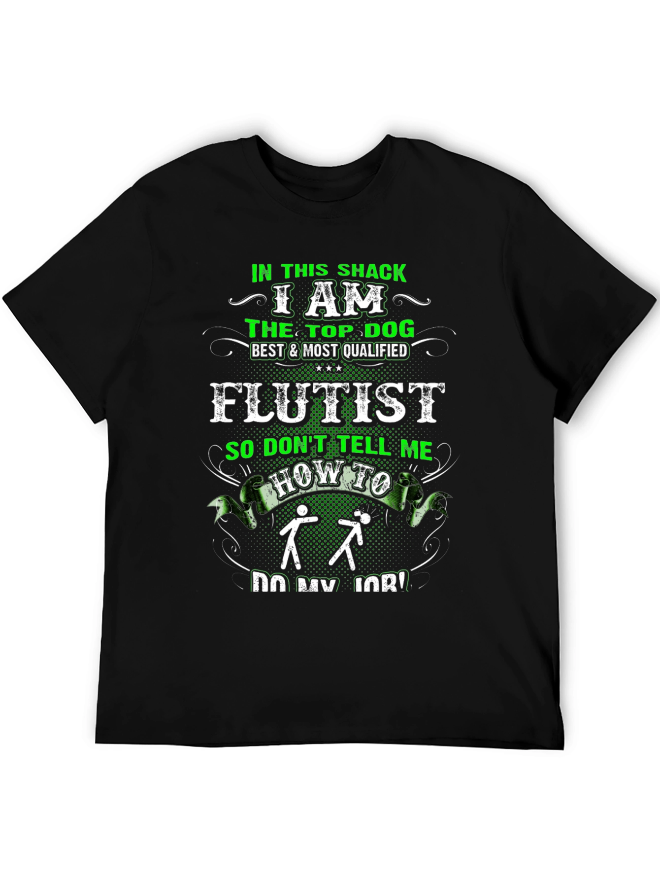 Top Dog Flutist Graphic Tee