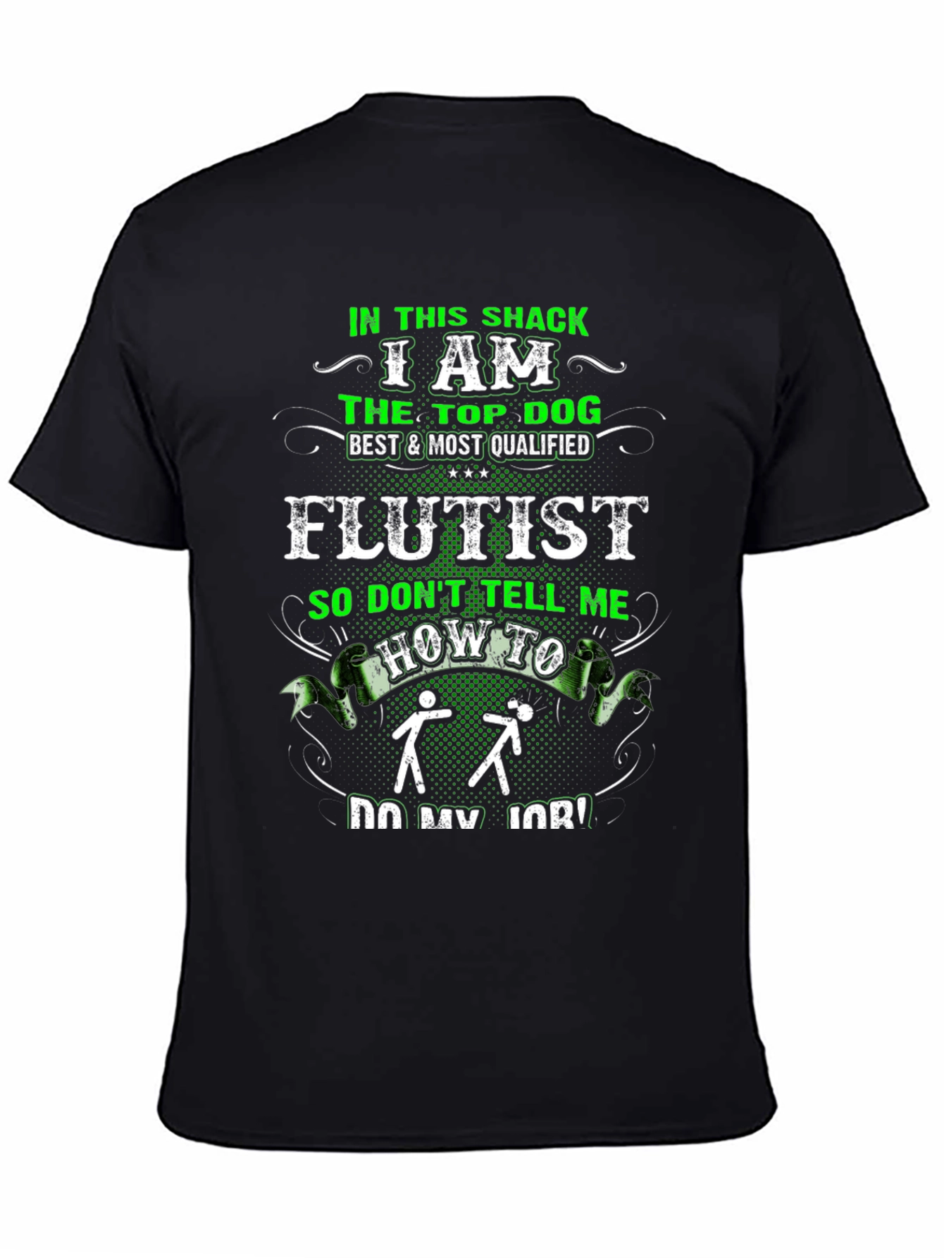 Top Dog Flutist Graphic Tee