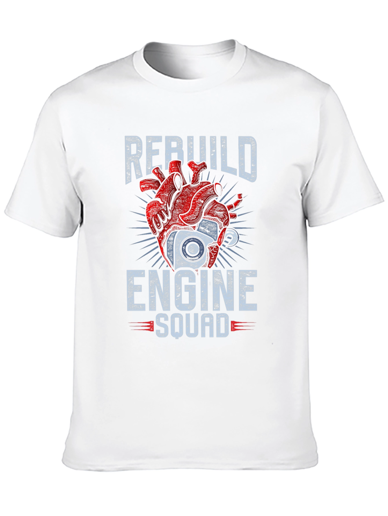 Rebuild Engine Squad T-Shirt - Mechanic Heart Tee