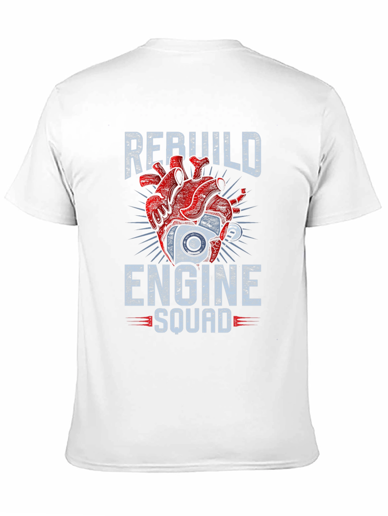 Rebuild Engine Squad T-Shirt - Mechanic Heart Tee