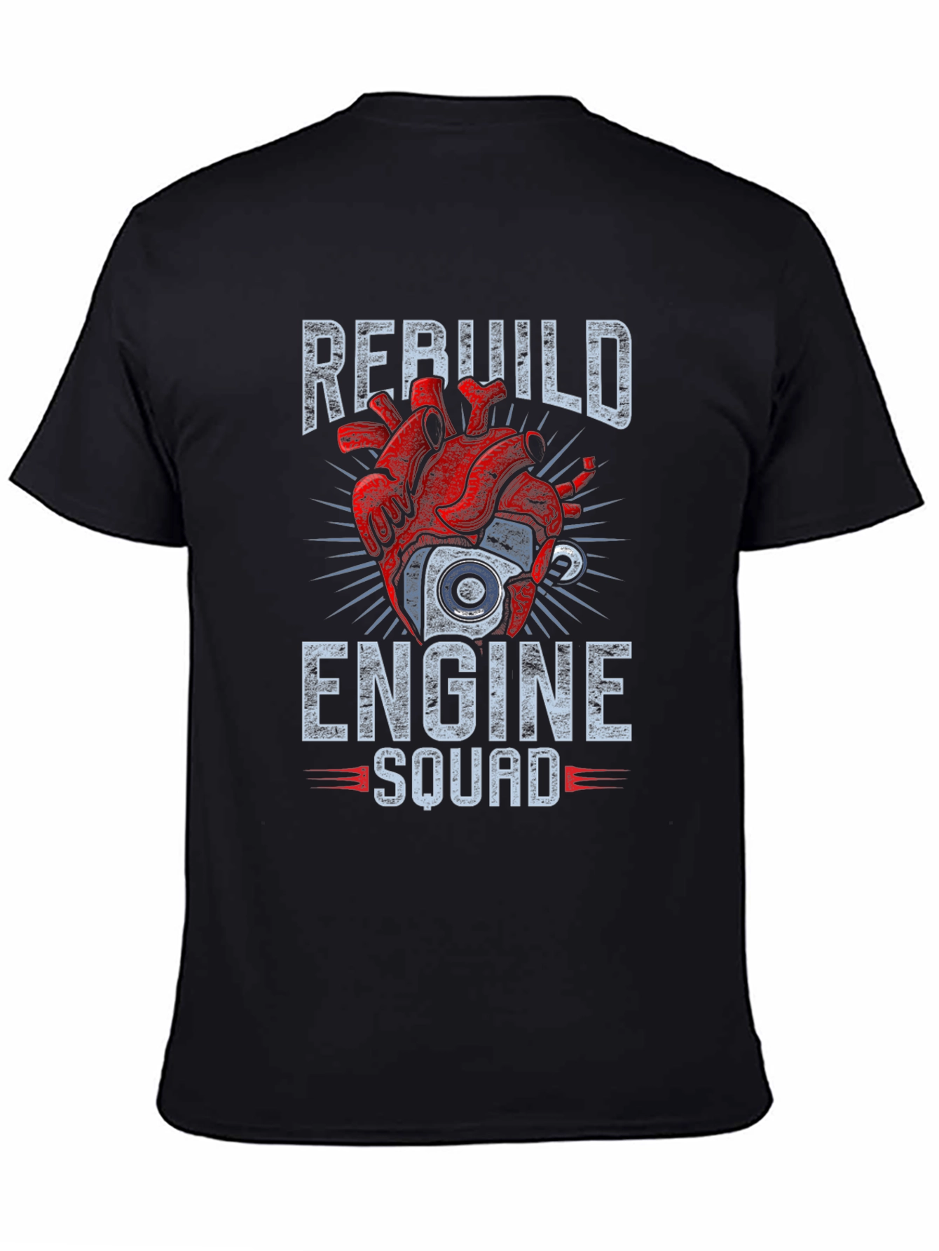 Rebuild Engine Squad T-Shirt - Mechanic Heart Tee
