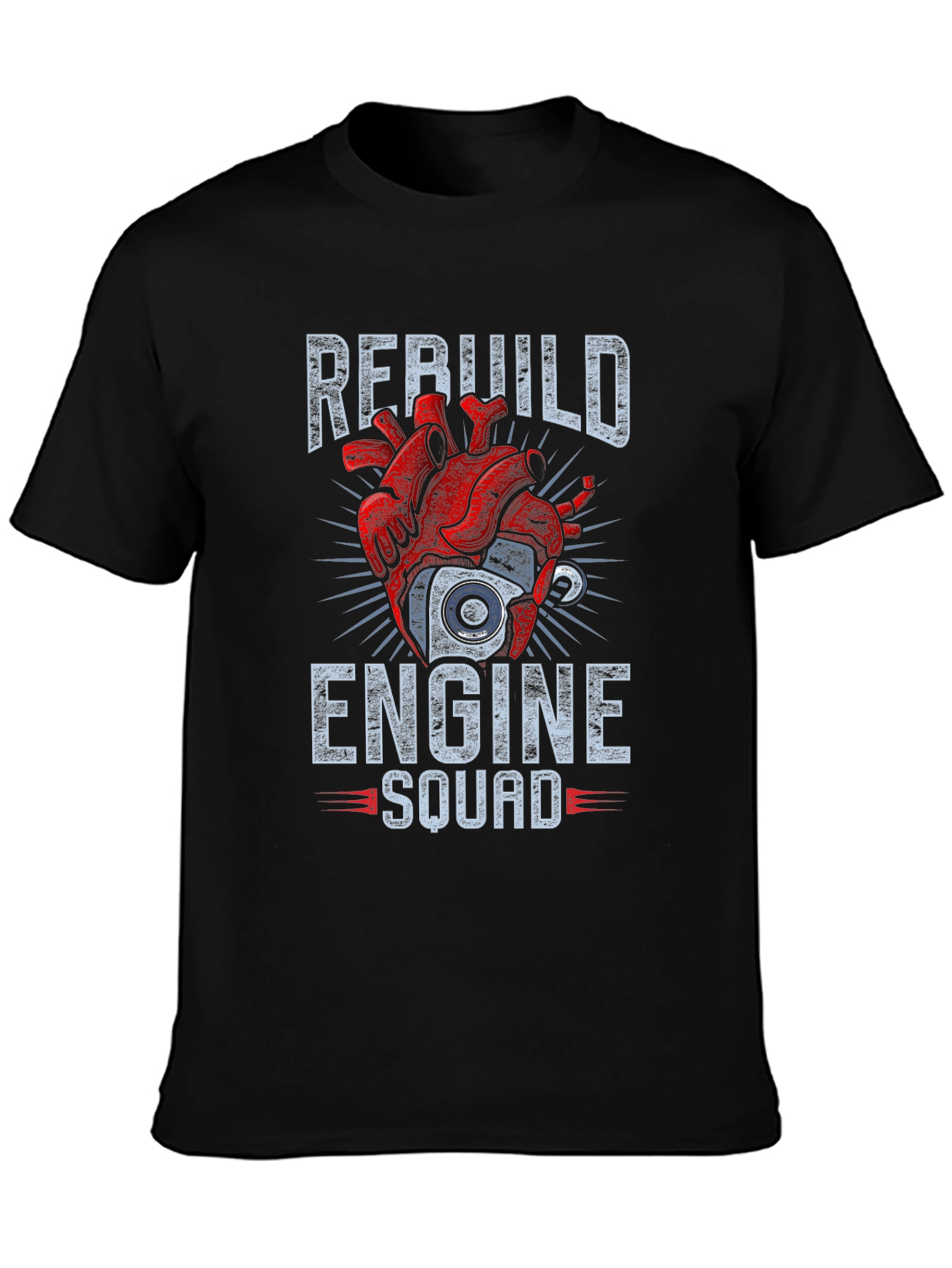 Rebuild Engine Squad T-Shirt - Mechanic Heart Tee