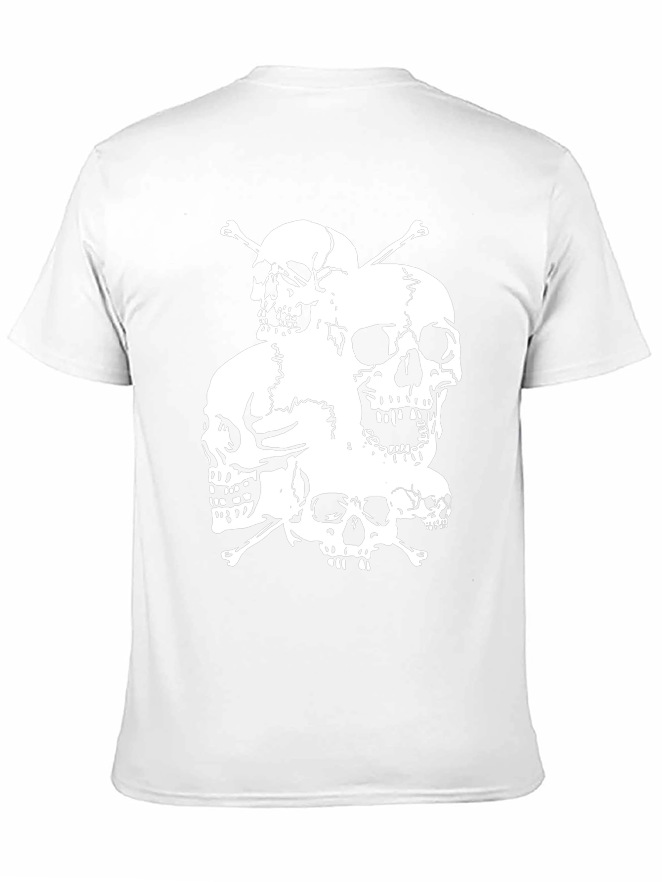 Skull Pile Graphic Tee - Black Cotton T-Shirt