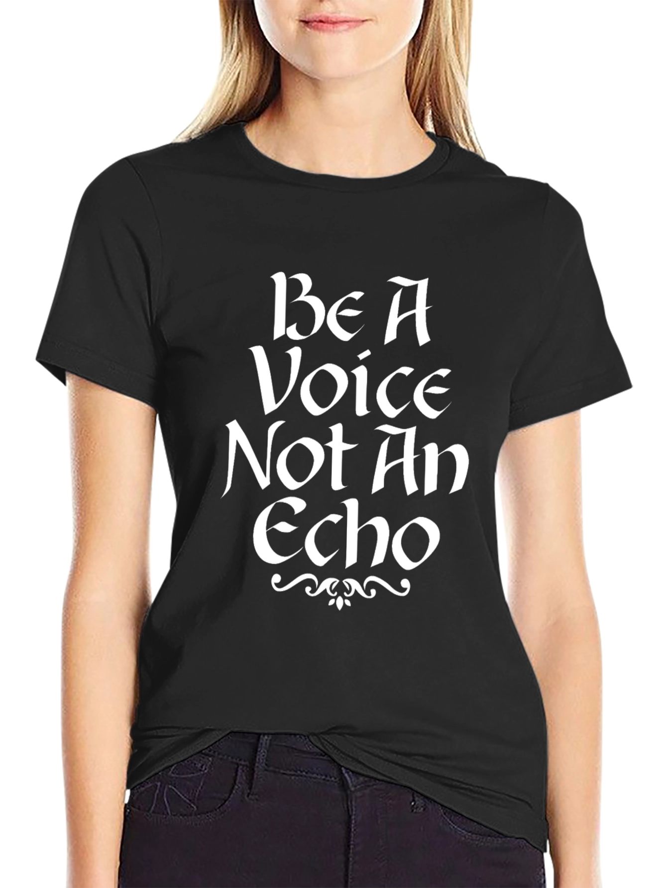Be A Voice T-Shirt - Inspirational Quote Tee