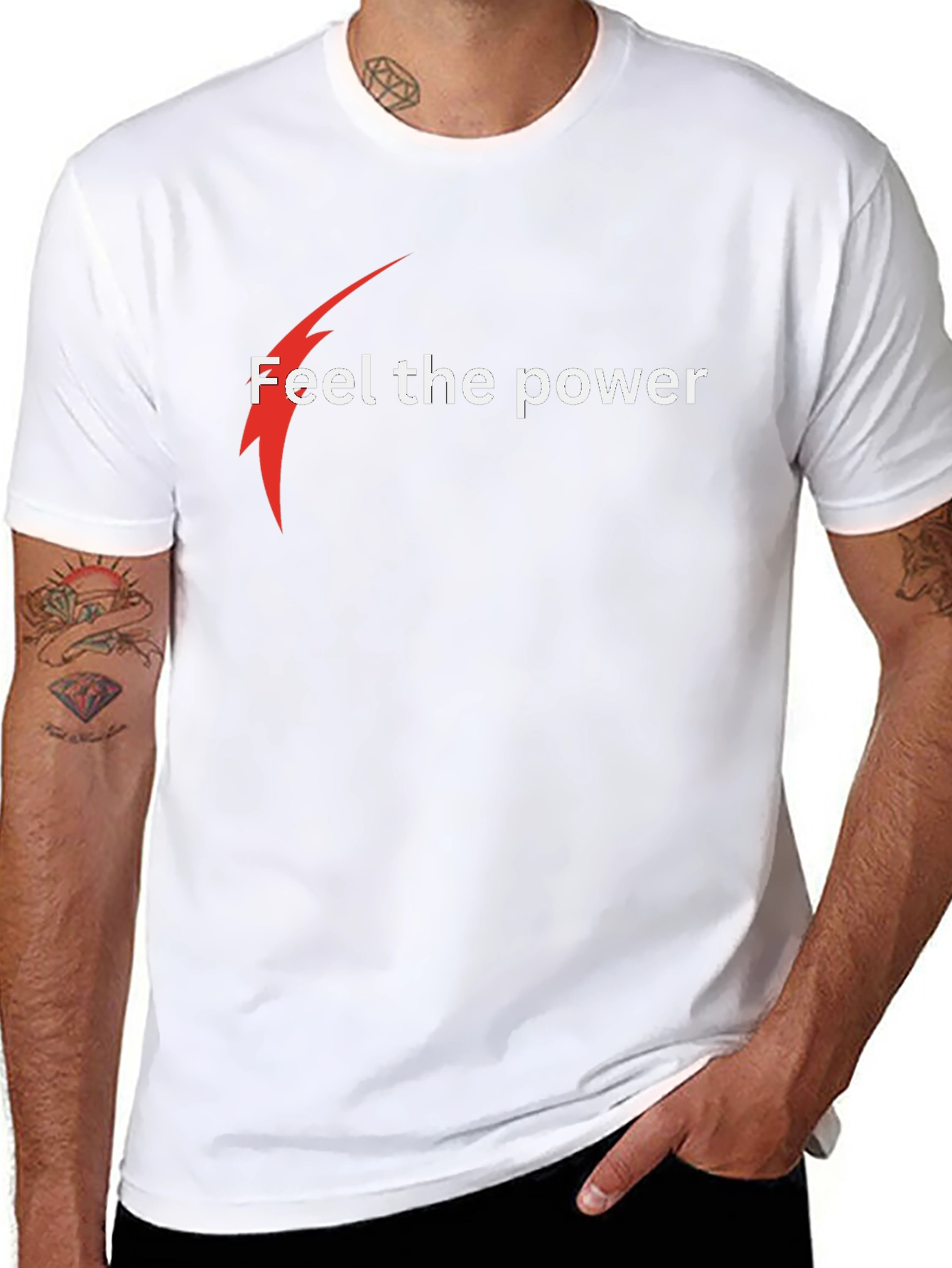 Feel the Power Black T-Shirt