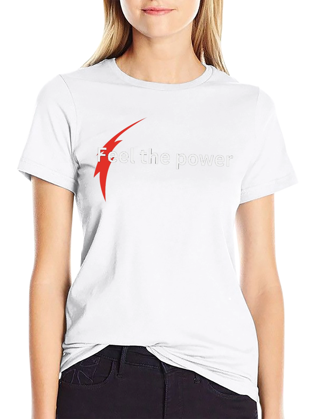 Feel the Power Black T-Shirt