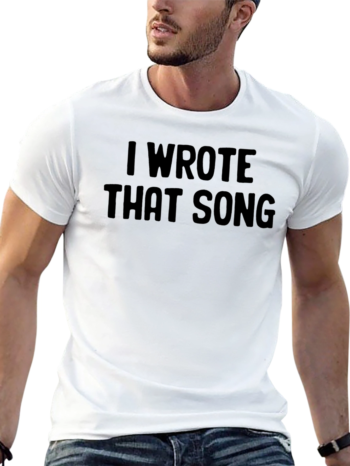 I Wrote That Song Mens T-Shirt - Black
