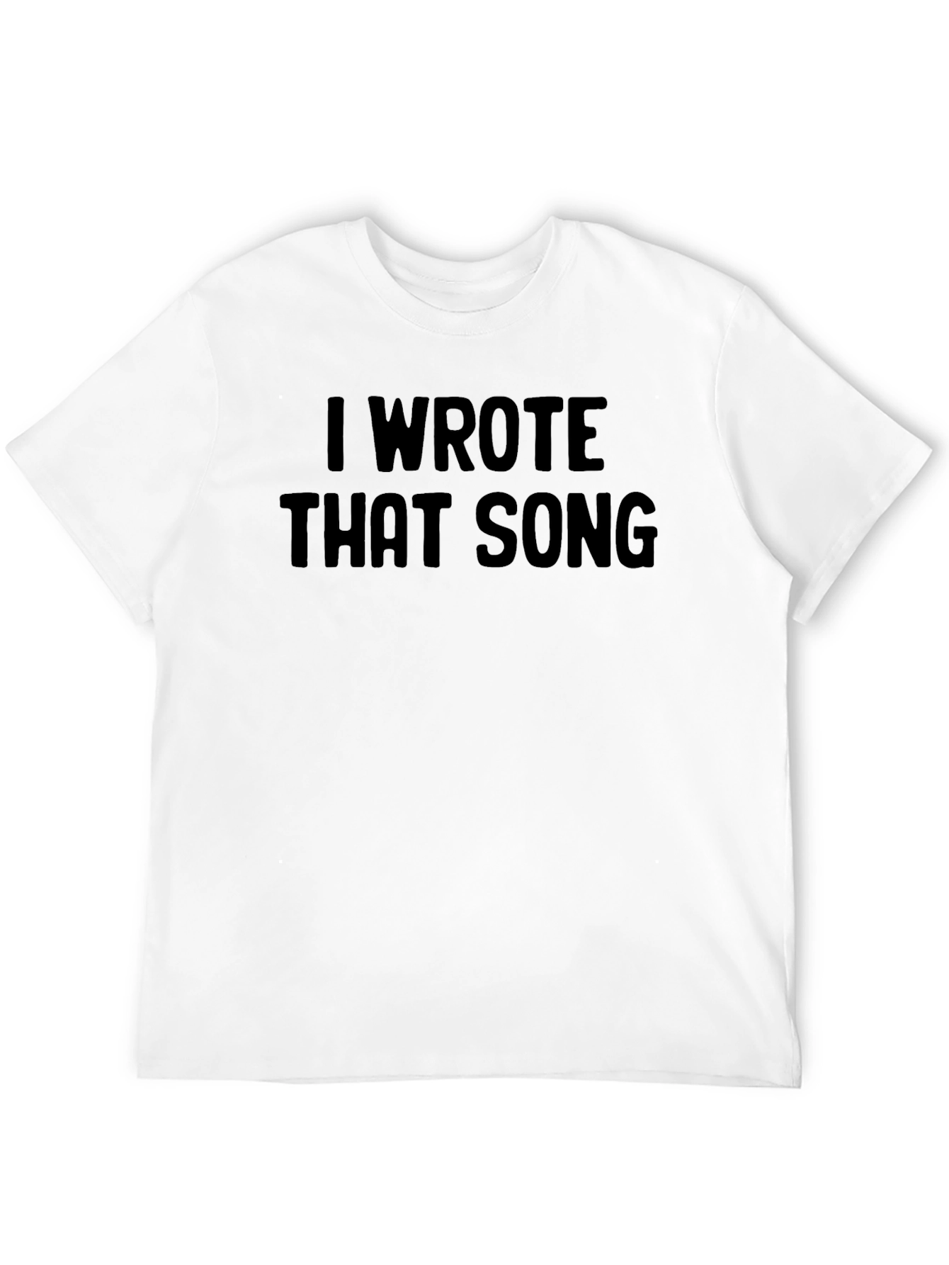 I Wrote That Song Mens T-Shirt - Black