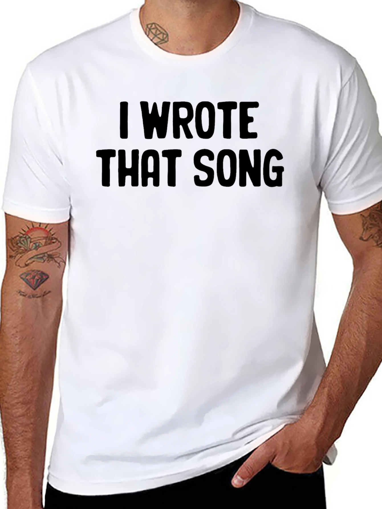 I Wrote That Song Mens T-Shirt - Black