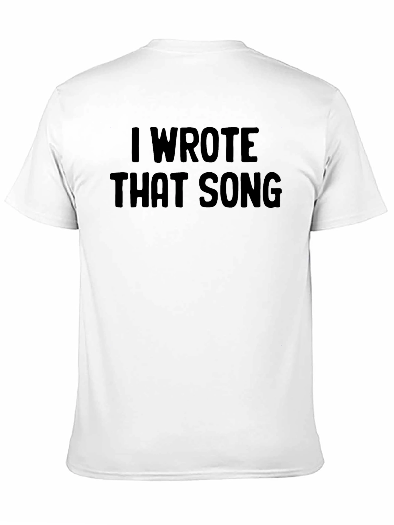 I Wrote That Song Mens T-Shirt - Black