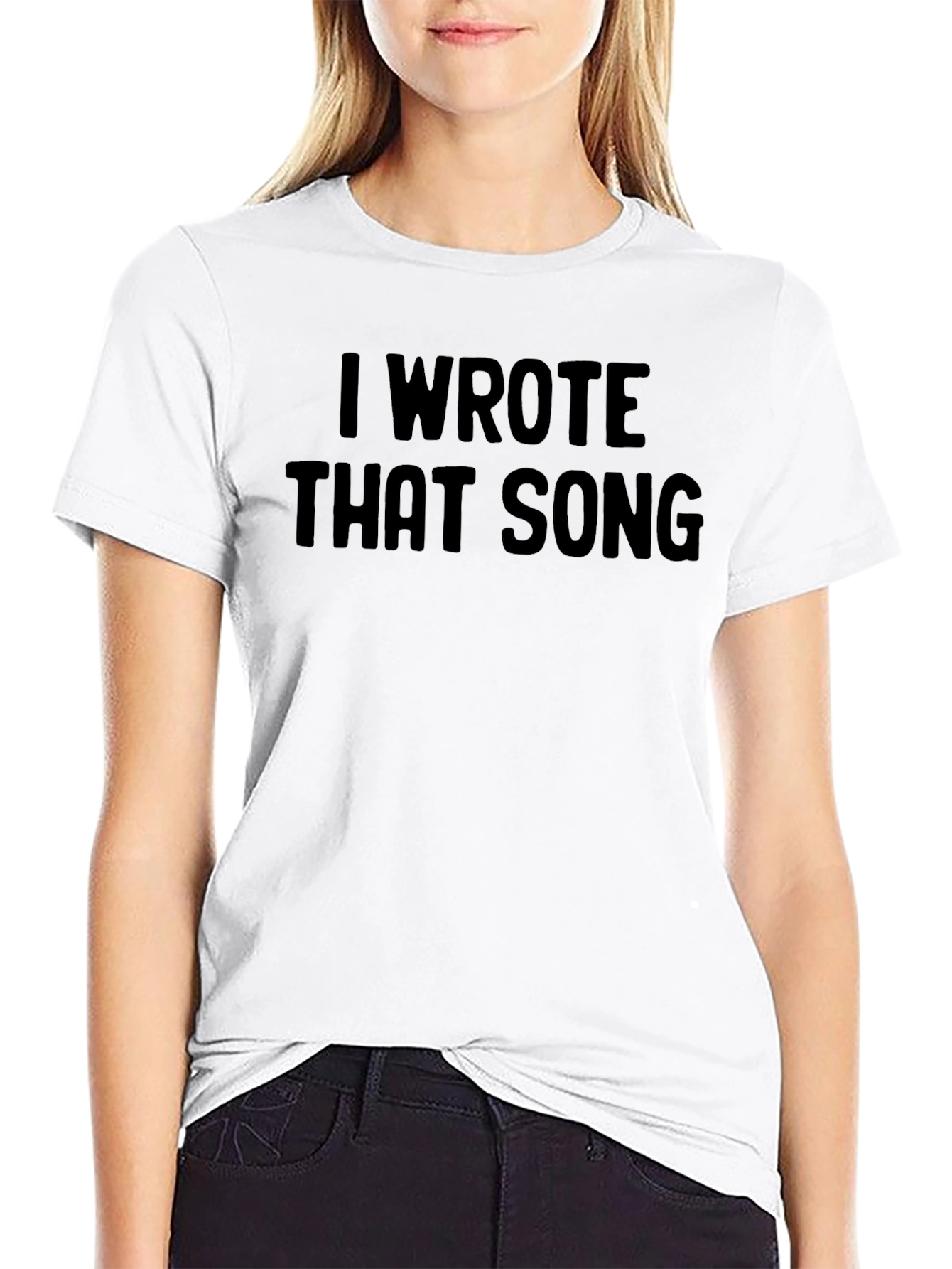 I Wrote That Song Mens T-Shirt - Black