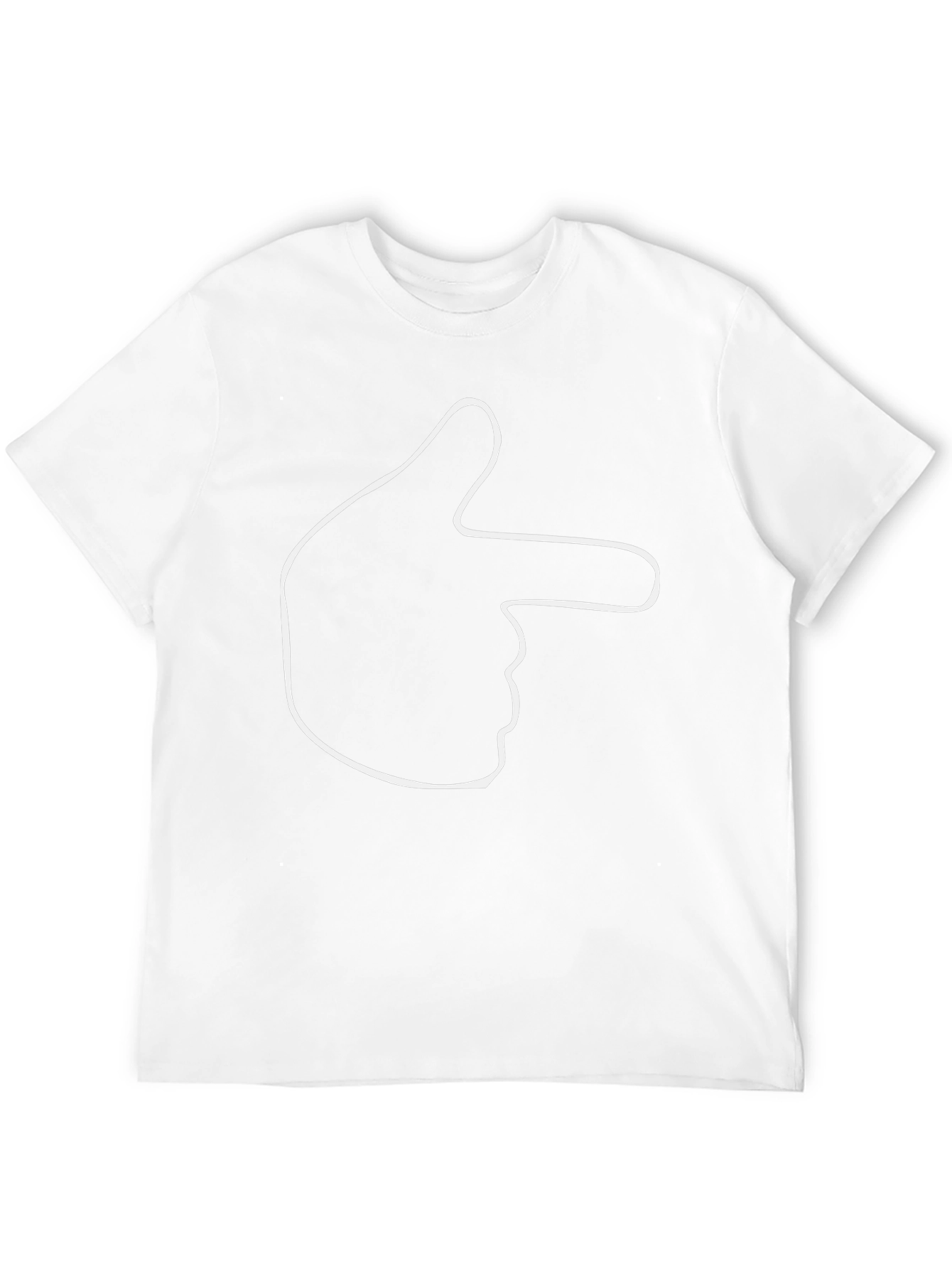 Pointing Finger Graphic Tee - Black
