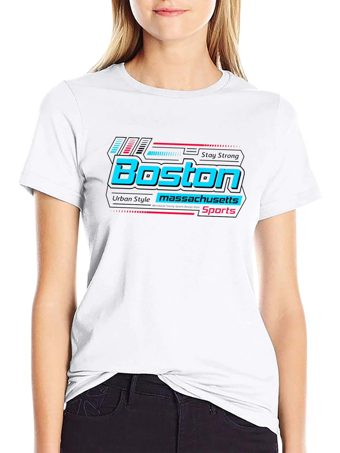 Boston Massachusetts Urban Style Sports T-Shirt
