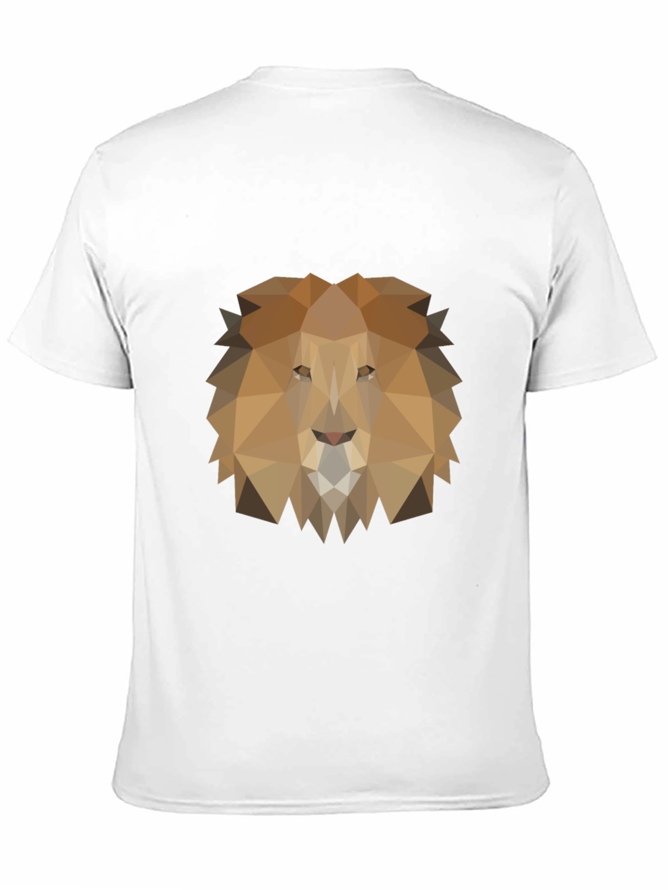 Geometric Lion Graphic Tee - Modern Style
