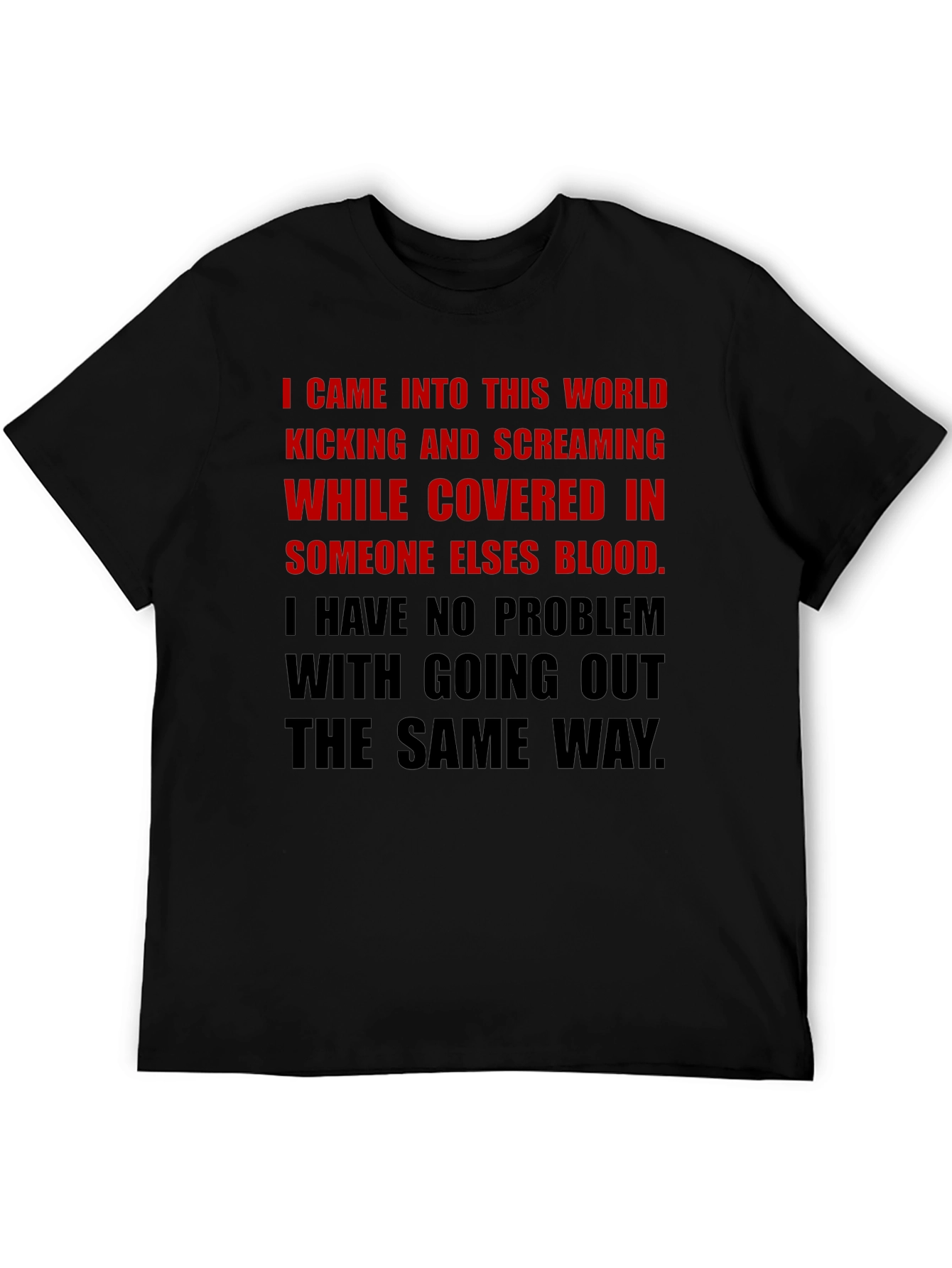 Edgy Graphic T-Shirt - Kicking & Screaming