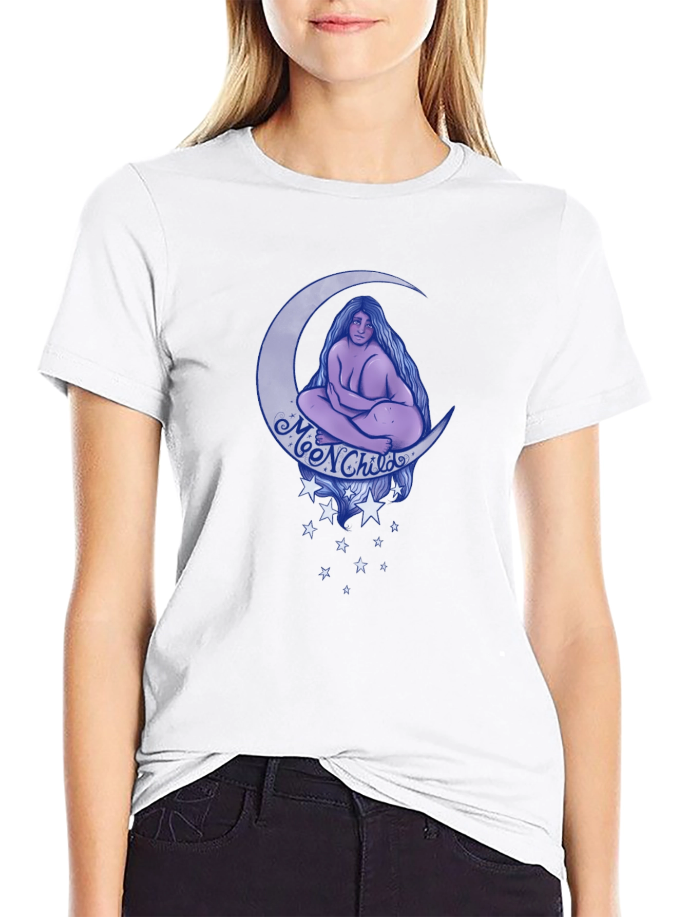 Moon Child Graphic Print T-Shirt